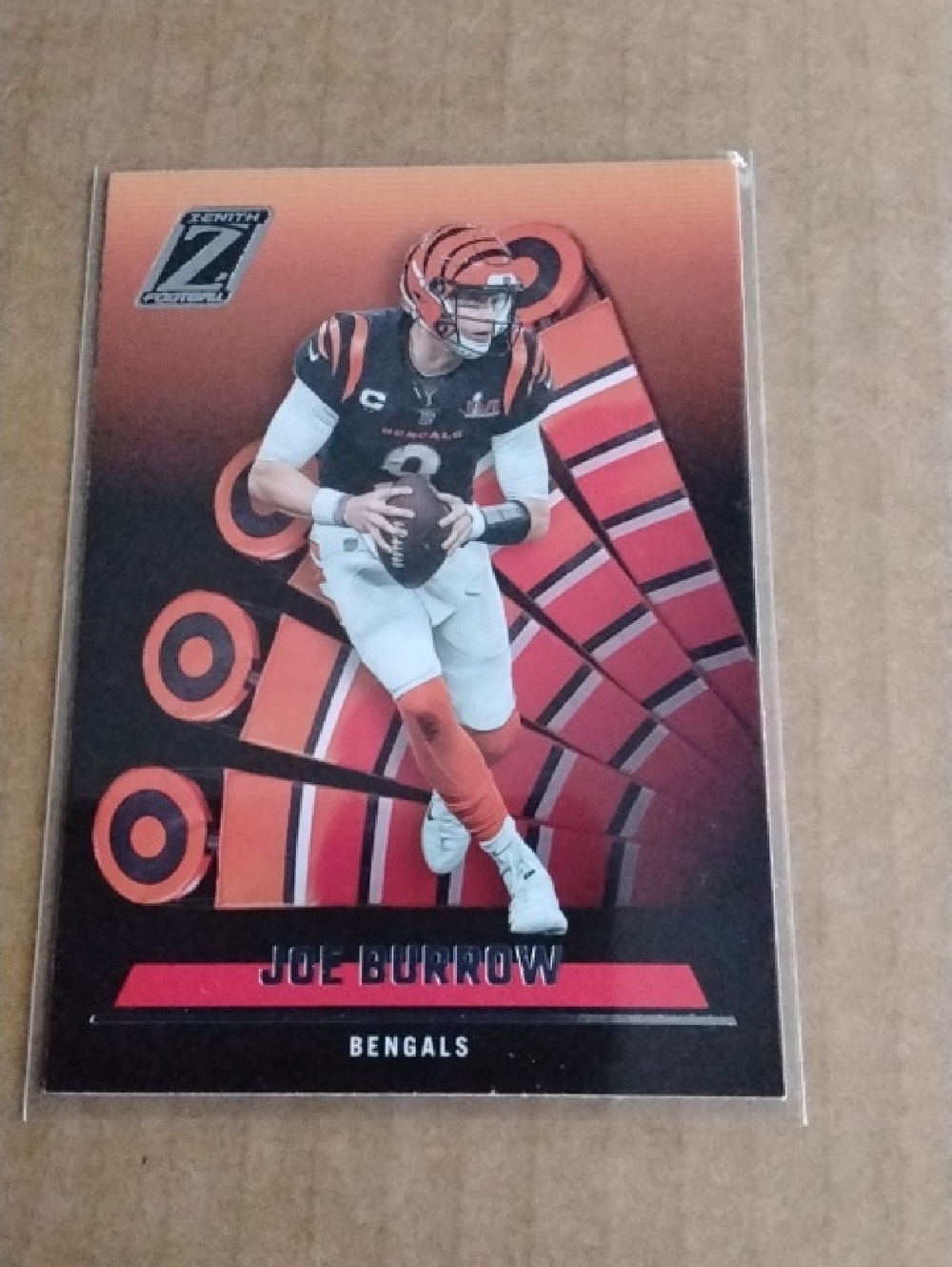 2022 Panini Zenith #30 Joe Burrow Cincinnati Bengals Football Card Red Zone